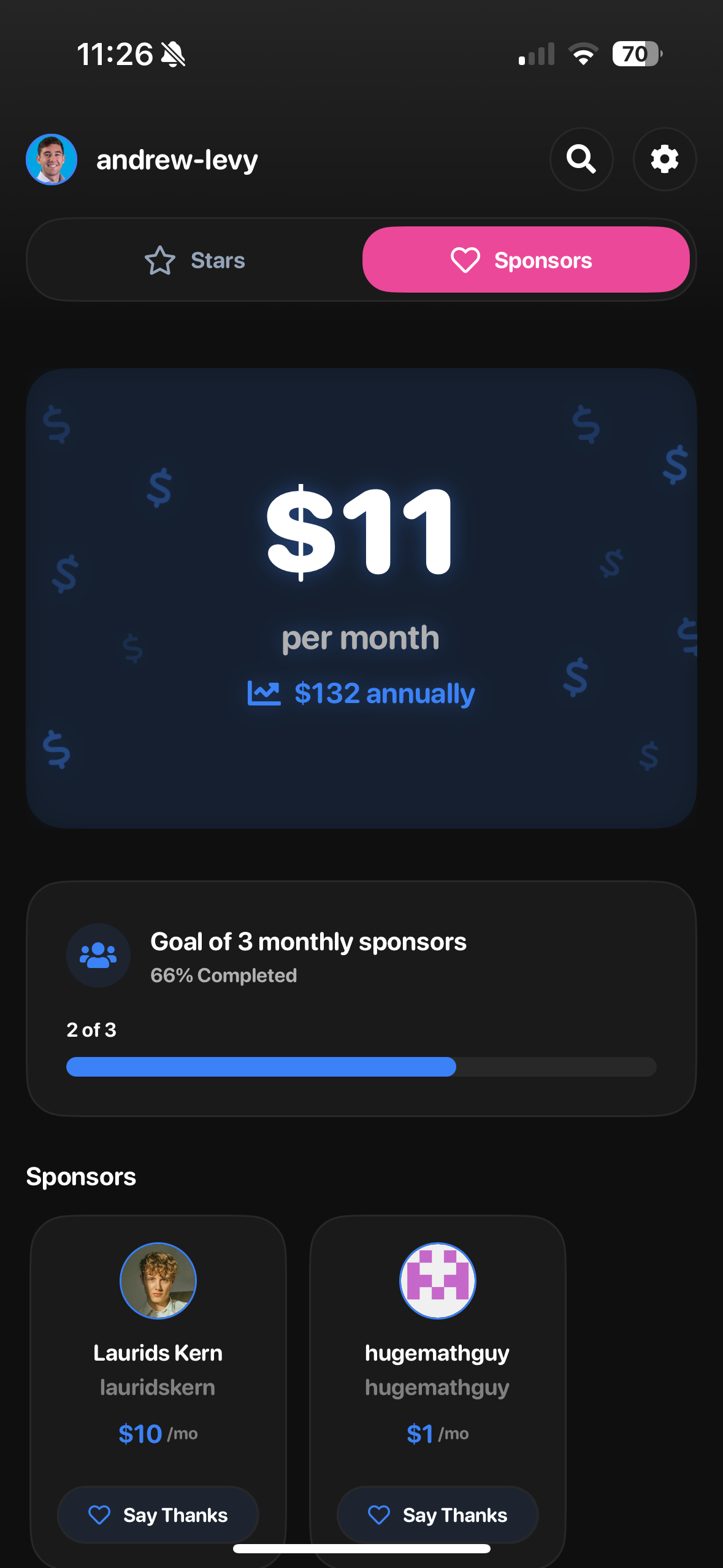 Stellar GitHub Tracker App